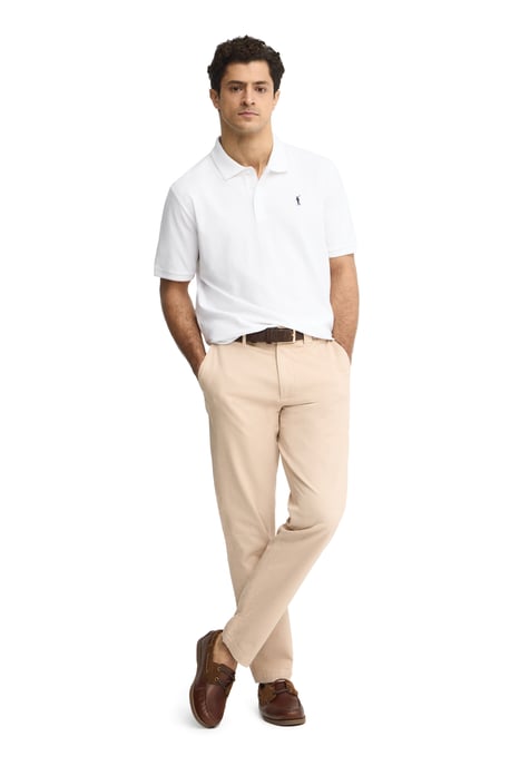 Witte polo met korte mouwen en geborduurd Rigby Go-logo - Image 3