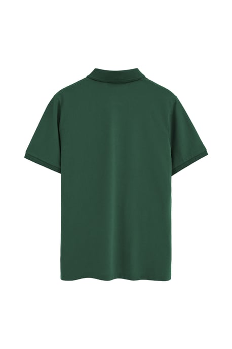 Pack van twee herenpolo's in indigoblauw en donkergroen met korte mouwen en geborduurd Rigby Go-logo - Image 2