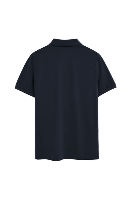 Marineblauwe polo met regular fit en een nautisch Polo Club-patch - Image 2