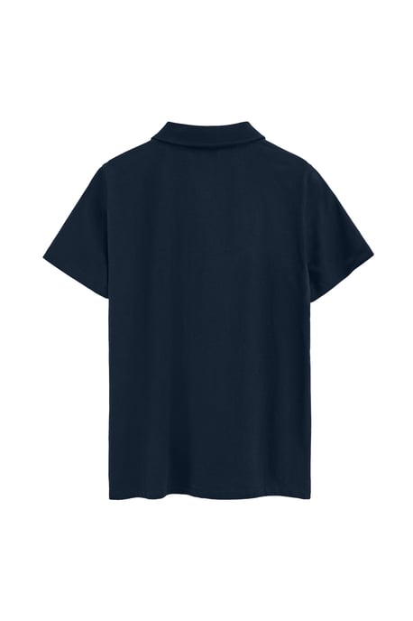 Marineblauwe polo van jersey-stof met geborduurd Rigby Go-logo - Image 2