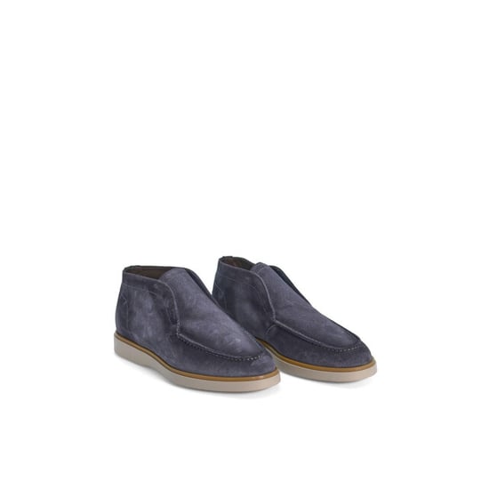 Giorgio 56407 blauwe suede instappers met lichte zool - Image 1