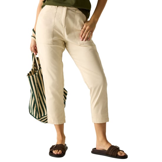 Regatta Womens/Ladies Shorebella Capri Trousers (Light Vanilla) - Image 4