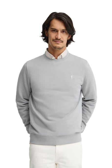 Grijze sweater met relaxed fit en geborduurd Rigby Go-logo - Image 2