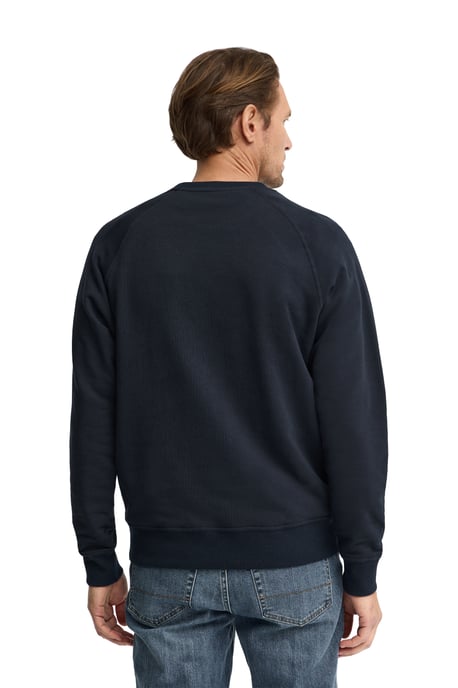 Marineblauwe sweater met relaxed fit en rubberen Polo Club-logo - Image 4