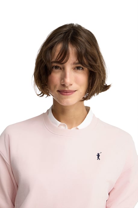 Roze sweater met regular fit en geborduurd Rigby Go-logo - Image 2