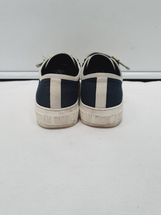 Dior Walk 'n' Dior Sneakers in Marineblauwe Katoen - Image 2