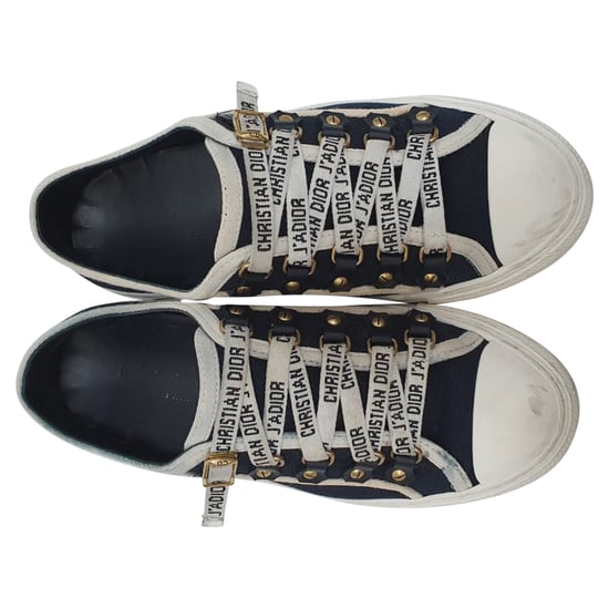 Dior Walk 'n' Dior Sneakers in Marineblauwe Katoen - Image 6