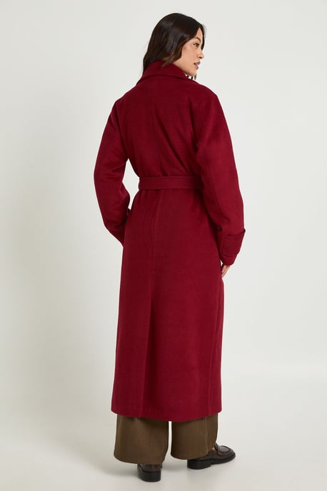 Tall Belted Wool Blend Coat - Image 2