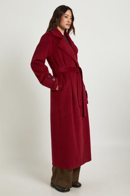 Tall Belted Wool Blend Coat - Image 3