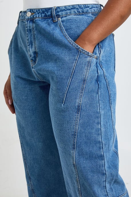 Plus Barrel Seam Detail Jean - Image 4