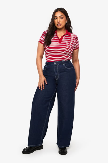 Plus Mid Waist Baggy Fit Jean - Image 3