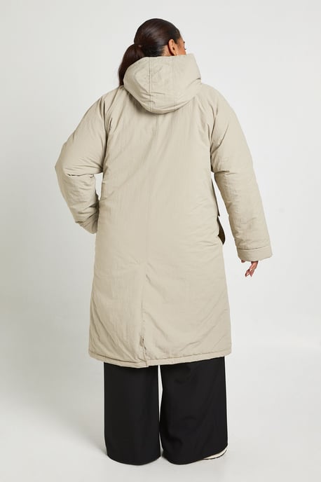 Plus Long Line Parka Jacket - Image 2