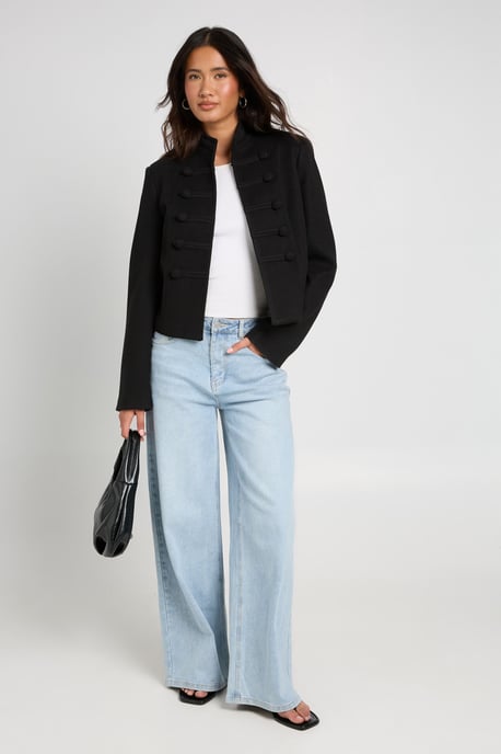 Military Cropped Jacket - Image 1