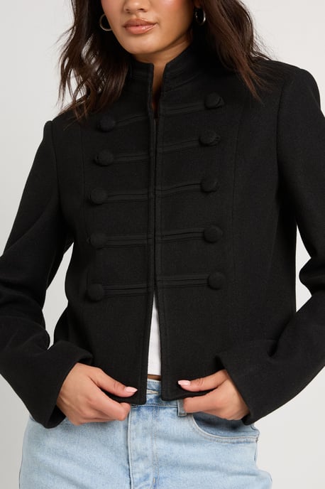 Military Cropped Jacket - Image 4