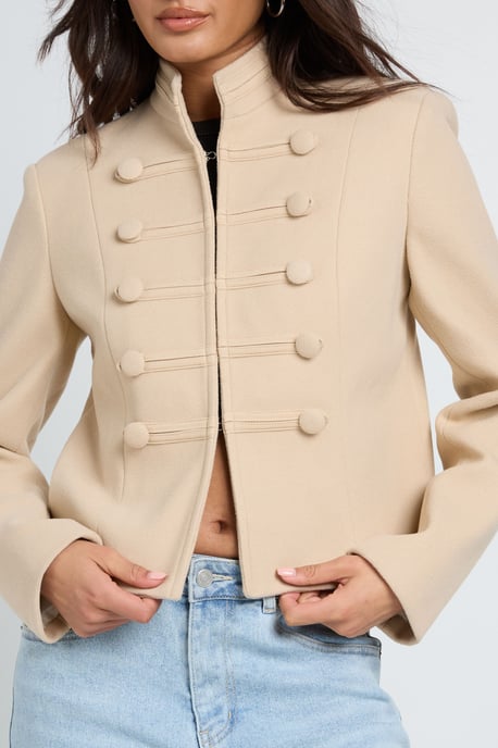 Military Cropped Jacket - Image 4