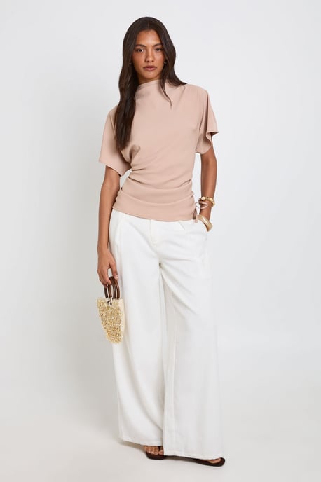Tall Loose Ruched Side Body Top - Image 3