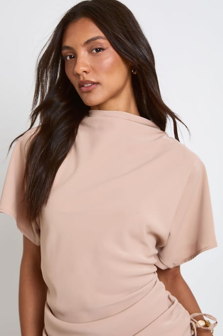 Tall Loose Ruched Side Body Top - Image 4
