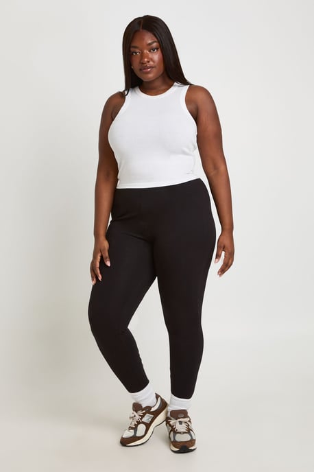 Plus Basic High Waist Legging - Image 1