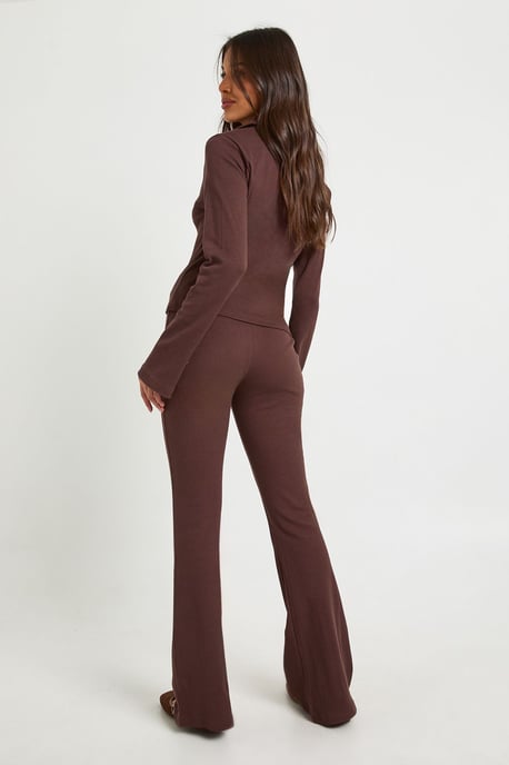Ribbed Flare Leggings - Image 2