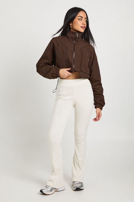 Ribbed Flare Leggings - Image 1