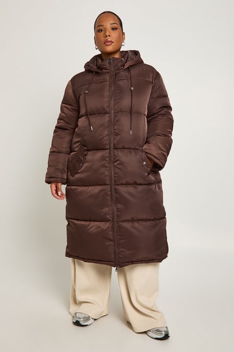 Plus Longline Puffer Jacket - Image 3