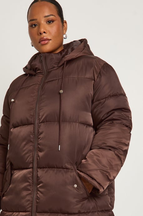 Plus Longline Puffer Jacket - Image 4