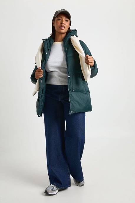 Plus Hooded Puffer Coat - Image 3