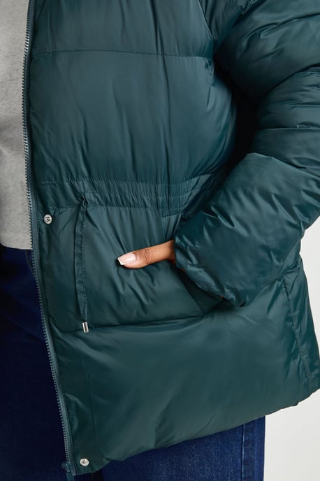 Plus Hooded Puffer Coat - Image 4