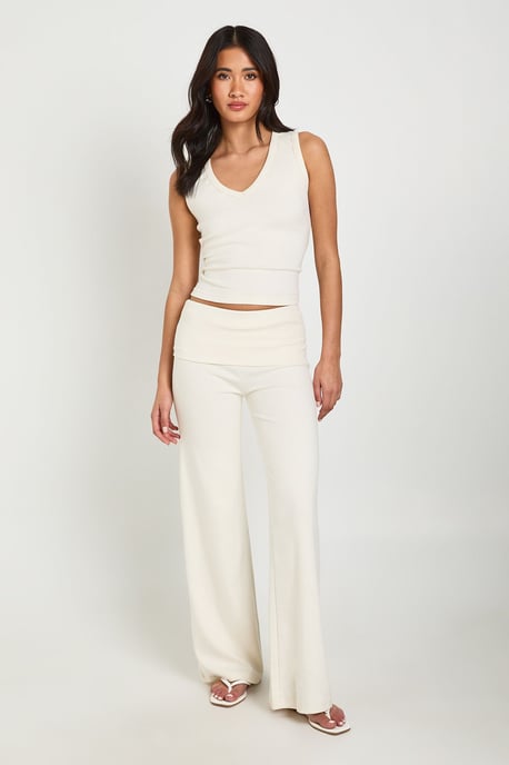 Fold Over Waistband Yoga Pant - Image 3