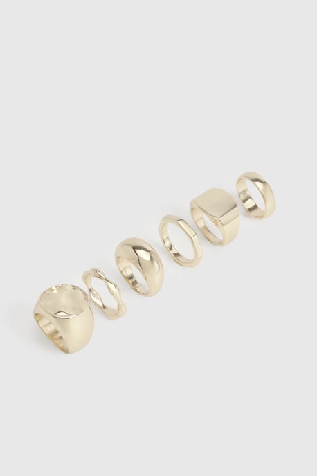 Statement Chunky Rings 6 Pack - Image 2