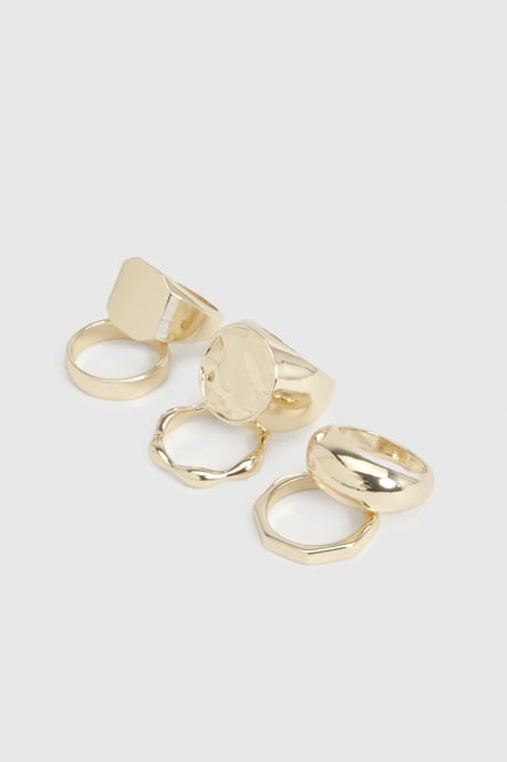 Statement Chunky Rings 6 Pack - Image 3
