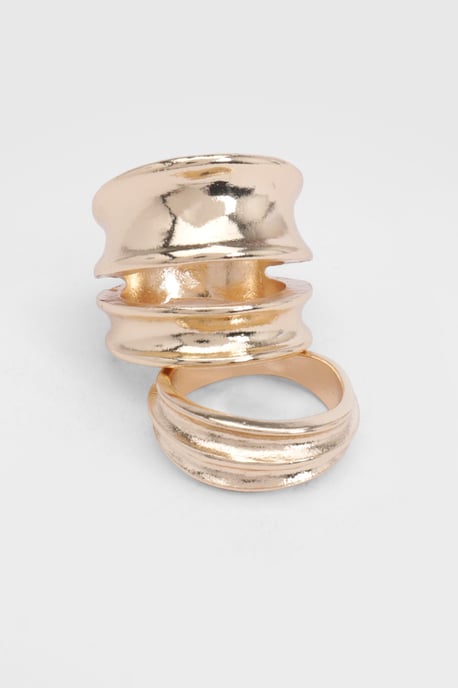 Hammered Chunky Rings 2 Pack - Image 3