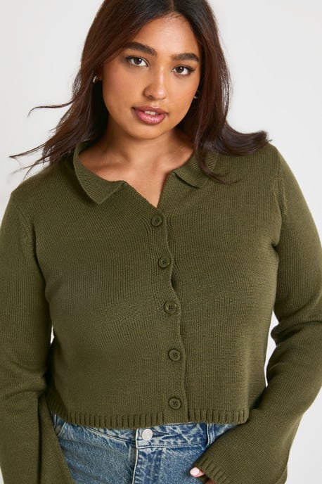 Plus Collared Button Down Top - Image 4