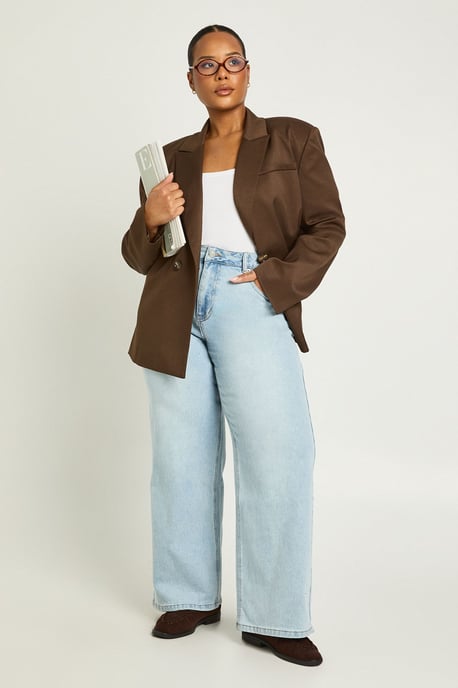 The Plus High Waist Straight Leg Jean - Image 1