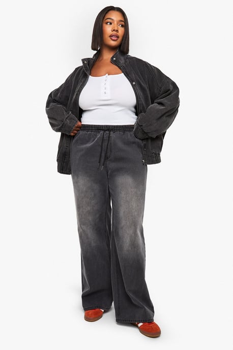 Plus Washed Elasticated Waist Jean - Image 3