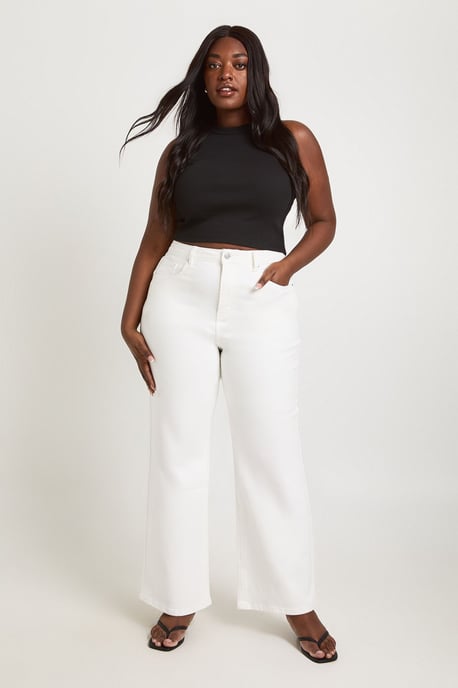 The Plus High Waist Straight Leg Jean - Image 1