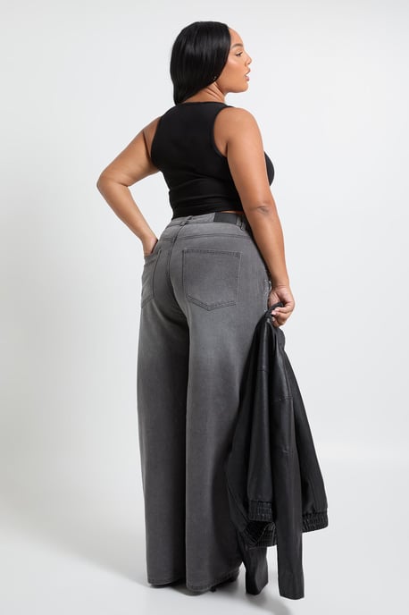 Plus Embellished High Waist Straight Leg Jean - Image 2