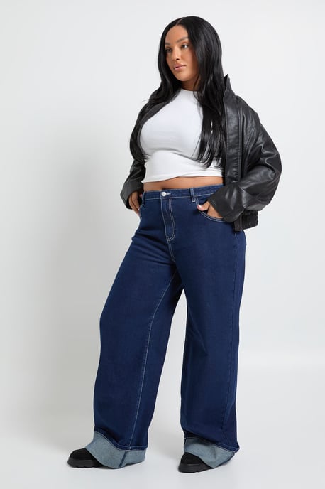 Plus Turn Up Straight Leg Jean - Image 3