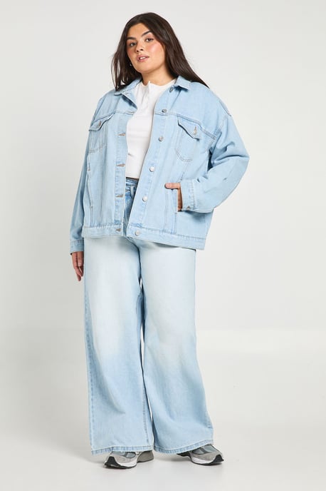 Plus Oversized Denim Jacket - Image 3