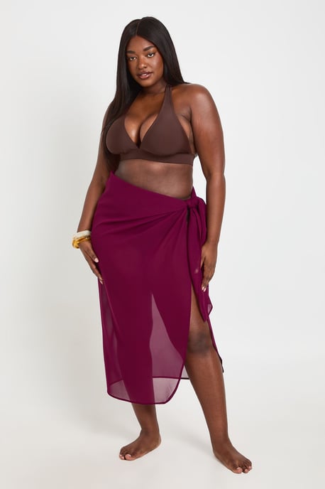 Plus Chiffon Maxi Sarong - Image 3