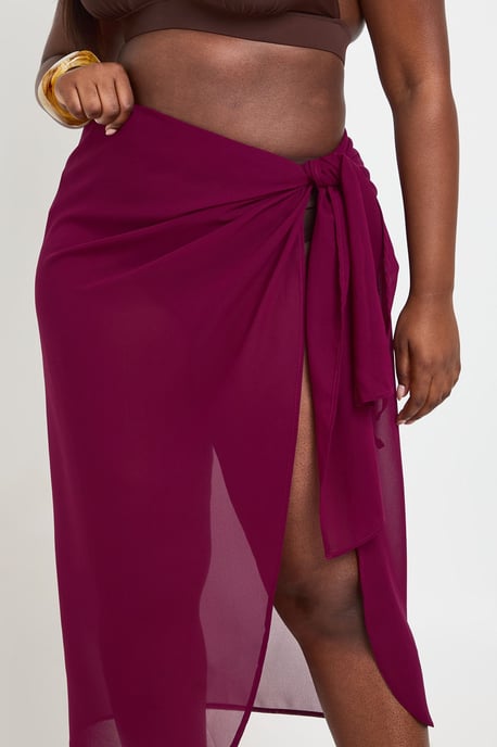Plus Chiffon Maxi Sarong - Image 4