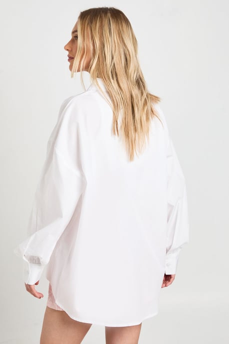 Petite Oversized Cotton Poplin Shirt - Image 2