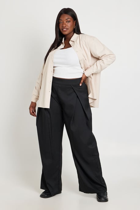 Plus Chambray Oversized Shirt - Image 1