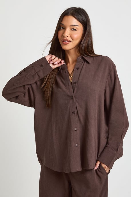 Premium Linen Oversized Shirt - Image 1
