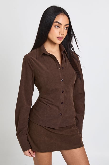 Cord Cinched Shirt - Image 1