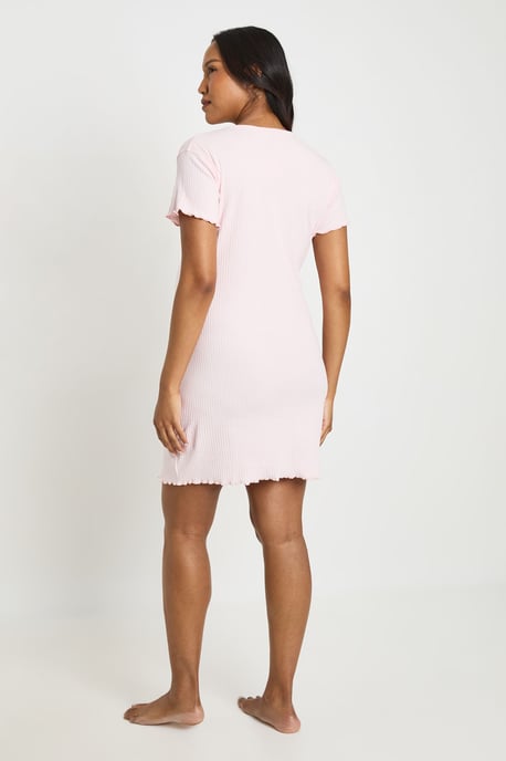 Maternity Rib Button Down Nightie - Image 2