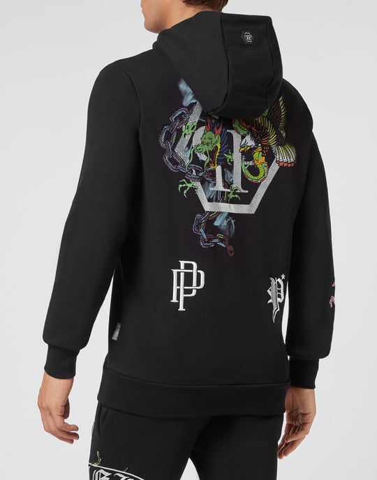 Sweatshirt Met Capuchon Gothic Plein - Image 3