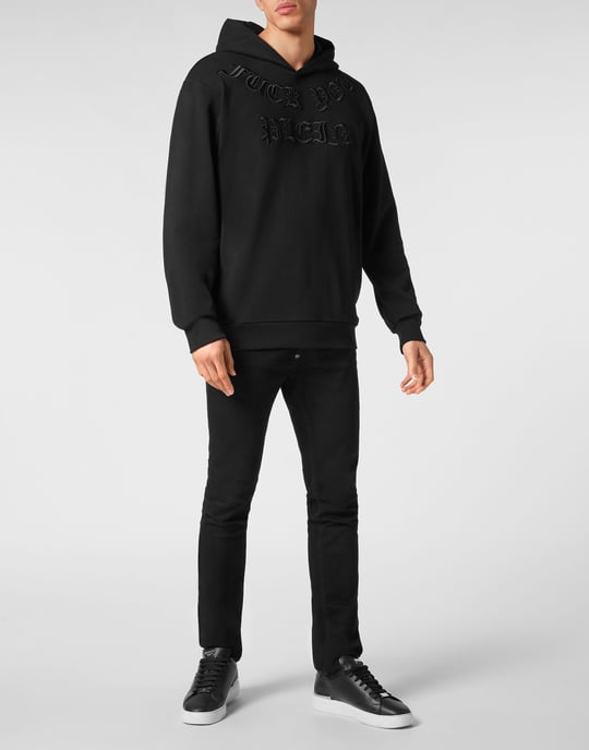 Sweatshirt Med Huva Gothic Plein - Image 4