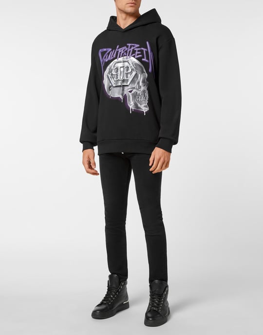 Sweatshirt Med Huva Skull - Image 4