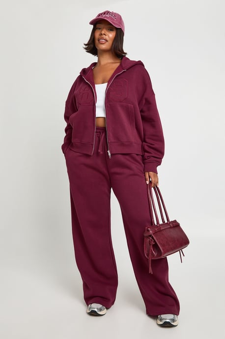 Plus Applique 89 Zip Through Hoodie Tracksuit - Image 1